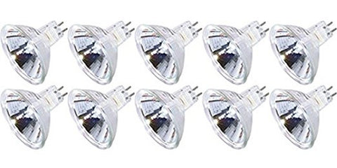 (10 pack) - Q20MR16/FL/CG 20-Watt MR16 Flood 12-Volt Halogen Light Bulbs, Ideal For Track Lighting, Protected With UV Glass Cover, BAB - 20W, 12V, GU5.3 Bi-Pin Base, Halogen Light Bulb