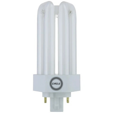 6-Pack PLT-26W Triple Tube CFL Bulbs - 2700K Warm White, GX24q-3 Base, Compact Fluorescent Lights